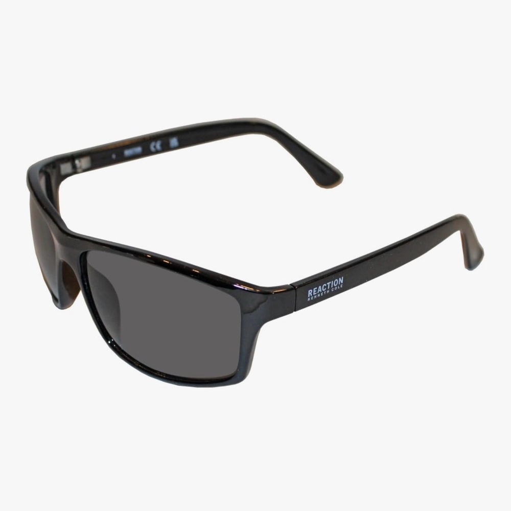 Kenneth Cole Reaction Glossy Black Sunglasses KC1384 Sport Golf Unisex